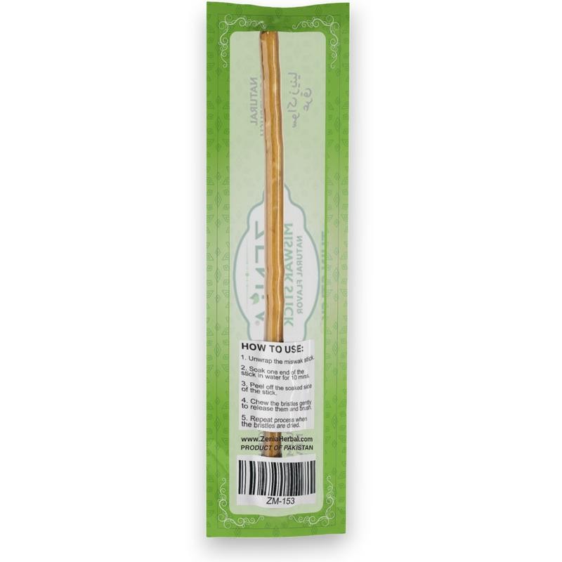 (5 Pack) Thin Zenia Sewak Miswak Natural Toothbrush Thin Sticks