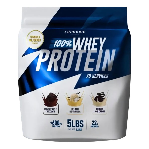 Protena 100 Whey Euphoric 2.2 Kg Adicionada Con Creatina Sabor