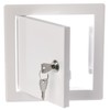 150x150mm / 6x6 inch White Metal Access Panel with Key
