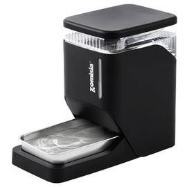 ZOMISIA Automatic Cat and Dog Water Dispenser 6L with Stainless Steel Bowl, Gravity Water Bowl for Dogs Cats, 1.6 Gallon Pet Waterer 100% BPA Free, Black