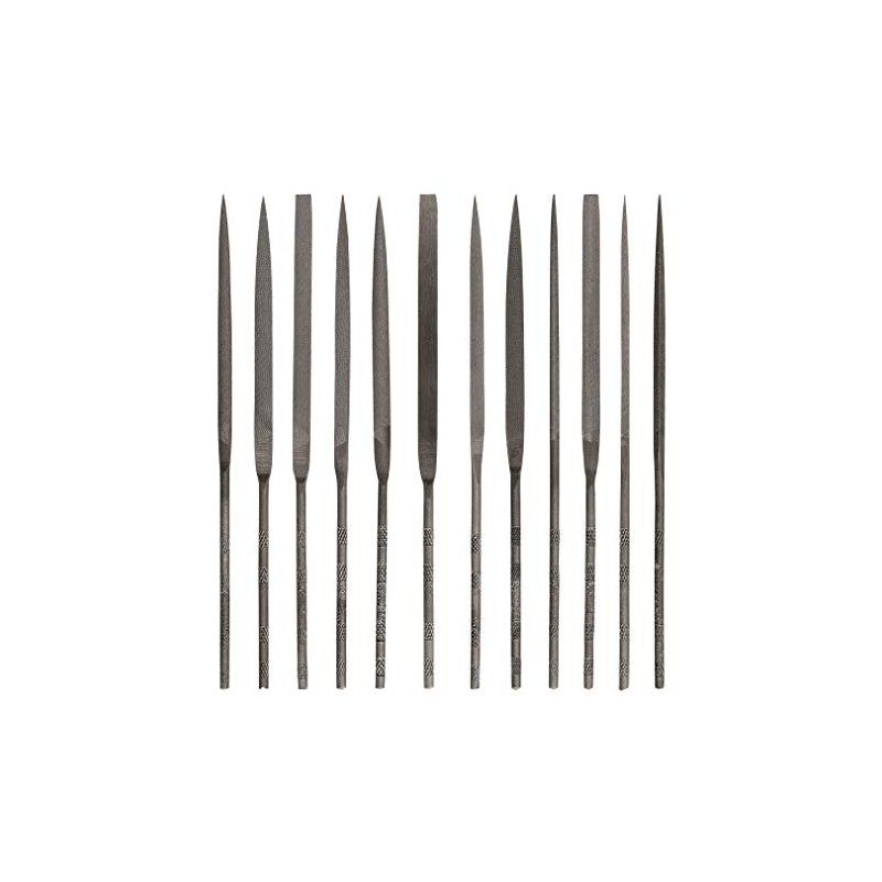 Mercer Industries GNSI62-12-Piece Swiss Pattern Needle File Set, Medium Cut,