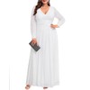 Plus Size Wedding Dress Bride White Long Sleeve Women Bridal