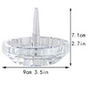 H&D Well-Crafted Crystal Glass Wedding Ring Holder