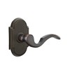 Emtek Privacy Set, Style 8 Rosette, Cortina Lever, Oil Rubbed