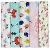 aufodara 5pcs Cotton Craft Fabric Bundles Patterns Textile Patchwork Tissue,