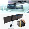 Car Rearview Mirror Auto Reflective Lens Surface Blue Universal Clip