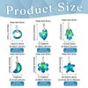 Cheriswelry 36pcs Crystal Glass Pendants Starfish Donut Moon Hamsa Hand
