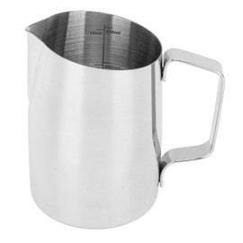 Milk Frothing Pitcher 450ml 201 Stainless Steel Inner Scale Coffee Steaming Milk Creamer Cup for Home Cafe