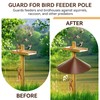 Qualirey 1 Pack 21.5 Inch Metal Squirrel Proof Baffle for