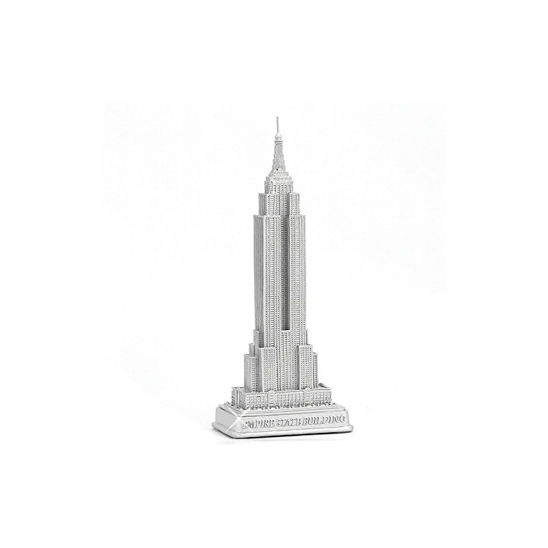 Empire State Building Statue from New York City Silver 9