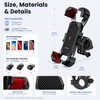 Bike Phone Holder for 4.7–7 Inch Smartphones – 360° Adjustable