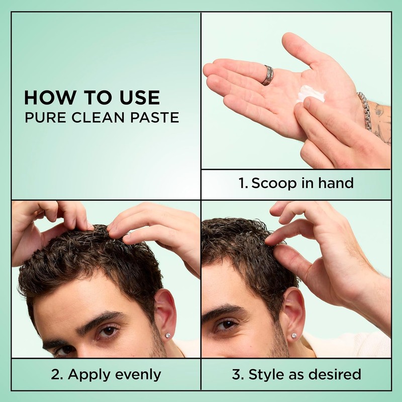Garnier Fructis Style Pure Clean Finishing Paste, All Hair Types,