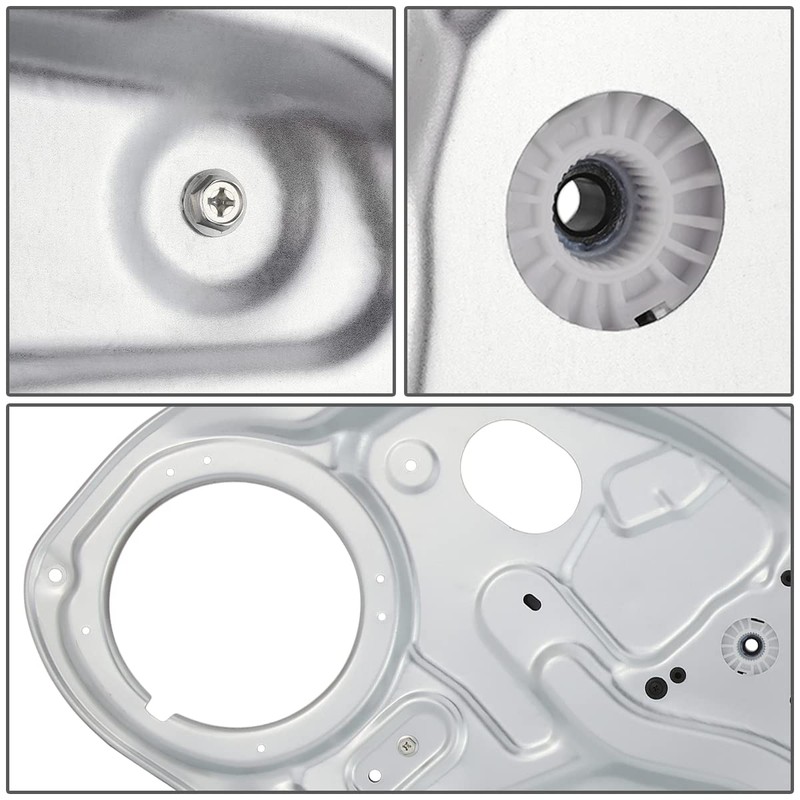 OE Style Front Power Window Regulator and Door Panel without