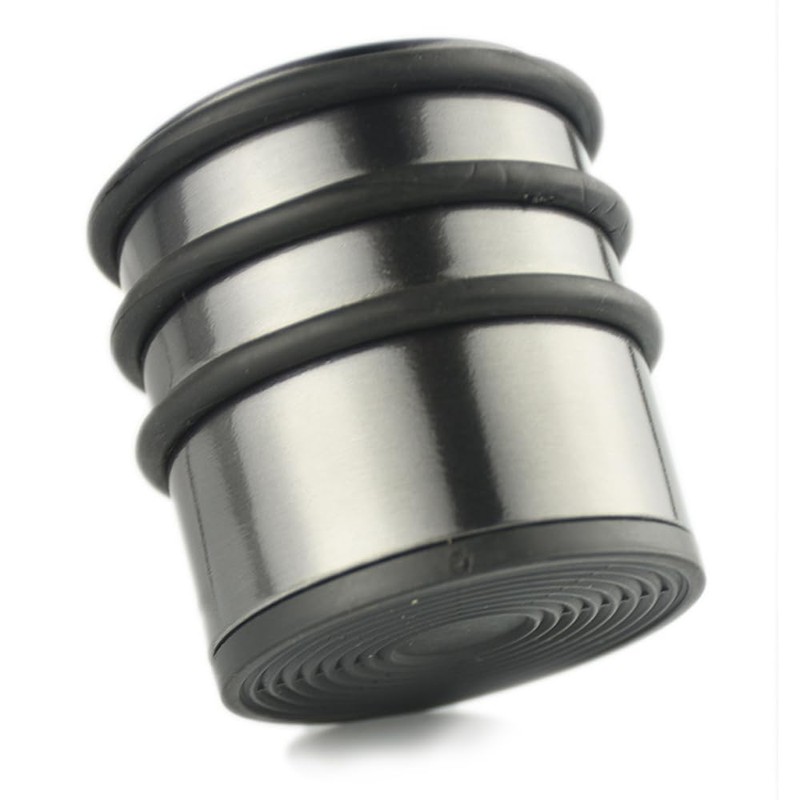 Stainless Steel Door Stopper, Heavy Duty Door Stop with Protective