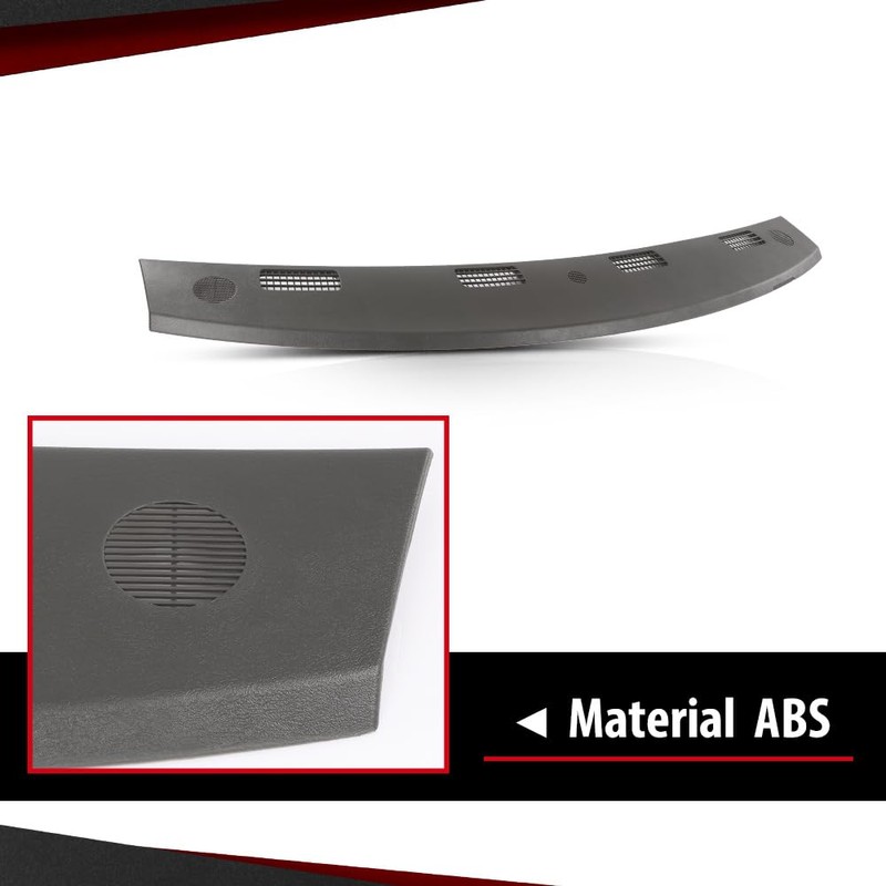 CROSSDESIGN Upper Dashboard Panel Dash Cover Plastic Compatible with Dodge