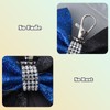 Bling Cheerleader Keychain for Cheer Bag Backpack Navy Blue Cheer