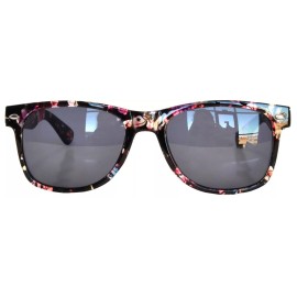 owl KIDS SUNGLASSES FLORAL BLK POLARIZED DARK LENS PROTECT CHILD'S EYES FROM UV &BAG