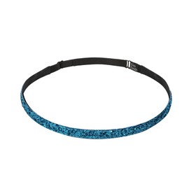 Bani Bands Women's Glitter Skinny Adjustable Headband with Non-Slip Lining, Turquoise