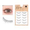 Lashidol False Eyelashes, Natural, Transparent Base, Handmade, DIY at Home,