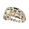DSSWTP Dog Paw Prints Bones Workout Headbands Fashion Sports Sweatbands