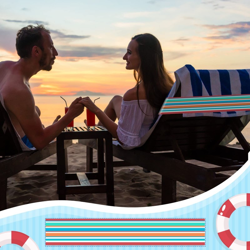 Boao 8 Pack Towel Bands for Beach Chairs Cruise Towel
