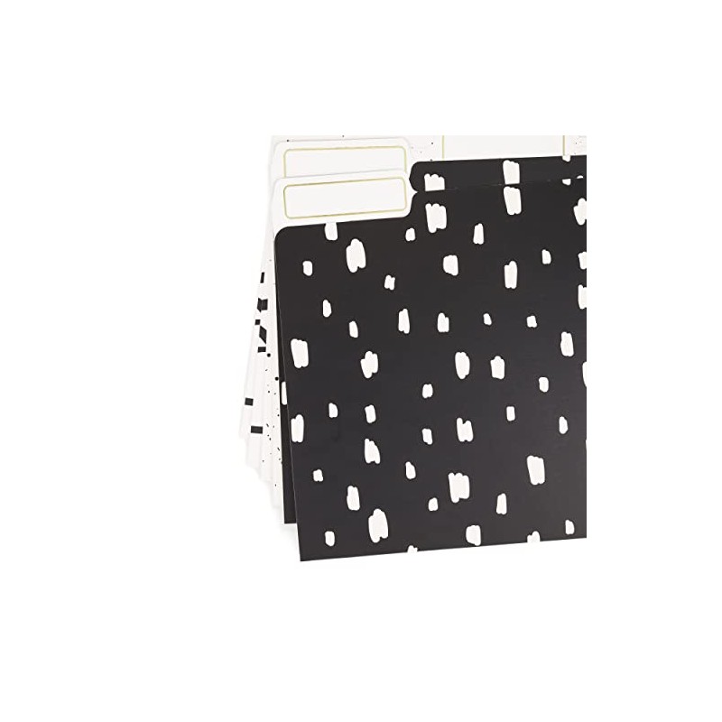 U Brands Artistic Elements File Folders, Office Supplies, 1/3-Cut Tabs