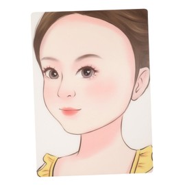 STOBOK Reusable Face Painting Practice Board Makeup Template for Skill Enhancement for Learners and Makeup Artists Complete Facial Features for Versatile Practice
