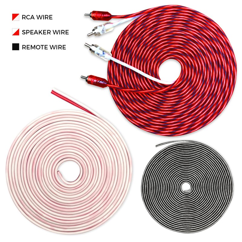 CT Sounds 8 Gauge CCA Complete Amp Wiring Install Kit,
