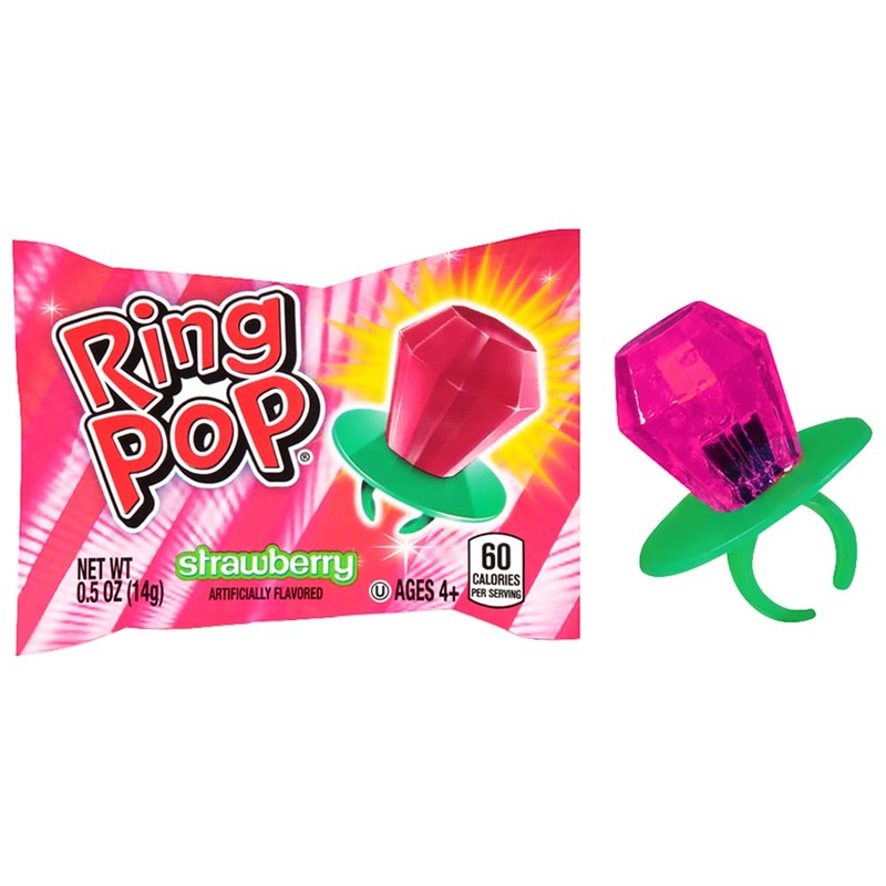 Ring Pop Individually Wrapped Bulk Lollipop Variety Pack – 10