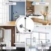 Wall Mounted Long Door Stop Heavy Duty Chrome Plated 6"