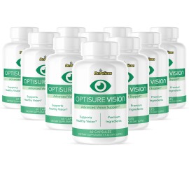 Pelican Vitamins Optisure Vision- Eye Support- 10 Bottles- 600 Capsules