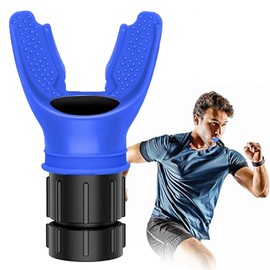 LONGHAO Breathing Trainer for the Lungs, Sports Breathing Trainer, Lung Trainer, Portable Tool to Improve Lung Capacity, Endurance Training, Breathing Fitness (Blue)
