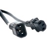ADJ Products ECCOM-3 3'BK, 16/3GAUGE, IEC Female to IEC Male