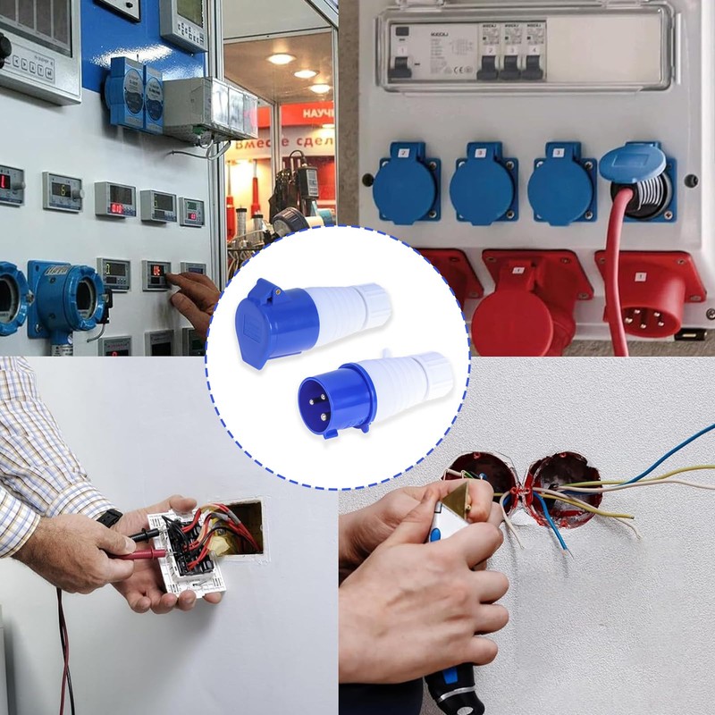 16A 240V Site Trailing Plug & 16 Amp Socket 230V