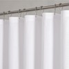 OVZME Berry White Extra Long Shower Curtain 72 x 84