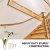 RealPlus 6 Handrail Bracket, 3" Staircase Hand Rail Brackets for