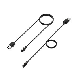 Haourlife 2-Pack Magnetic Charging Cable for Dog Bark Collar - Extra-Long with PTC Thermal Resistor Short-Circuit Protection, Fast and Stable Charging - 4mm 2-Pin