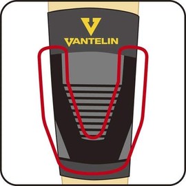 Vantelin Knee Supporter, Black, Regular Size, Set of 2