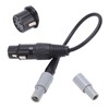 Aviation Headset Adapter 6pin LEMO to 5pin XLR High Density