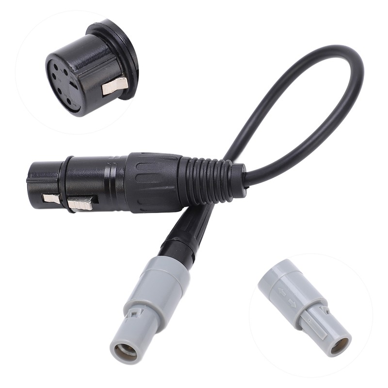 Aviation Headset Adapter 6pin LEMO to 5pin XLR High Density