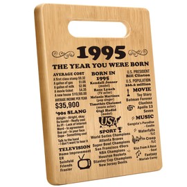 30th Birthday Gifts for Women Men, Happy 30 Year Old Birthday Gift Cutting Board for Her Him, Back In 1995 Birthday Decorations Woman Men Turning 30, 30 th Cutting Board Birthday Favor