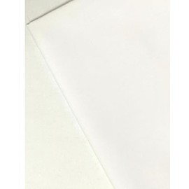 Plain White Fabric - 45 inch / 112 cm Wide - for Dressmaking, Art & Craft, Sewing - Per Metre
