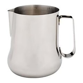 Rattleware 48 oz Spouted Bell Pitcher For Home, Cafe, Restaurant, Hotel, Office - Steaming and Frothing Pitcher Trusted By Most Barista - Made of Stainless Steel Material