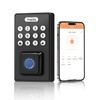 Tinewa Fingerprint Entry Door Lock, Exterior Smart Door Lock for