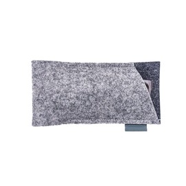 DresdenGO Wool Felt Glasses Case Two-tone Grey Hand Sewn in Sydney For Men & Women