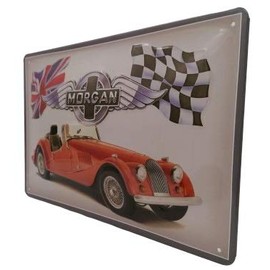 Morgan Sports Car - Retro Advertising Sign - Embossed Tin Sign 30 x 20 cm Wall Decor