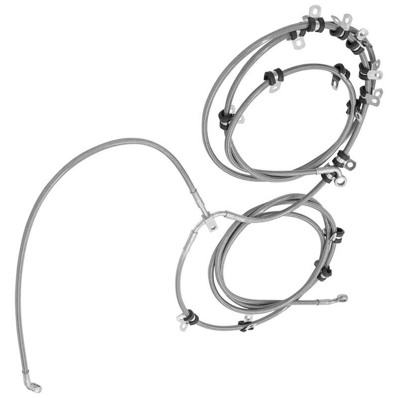 Caltric Rear Brake Hose Line For Can Am Maverick Turbo