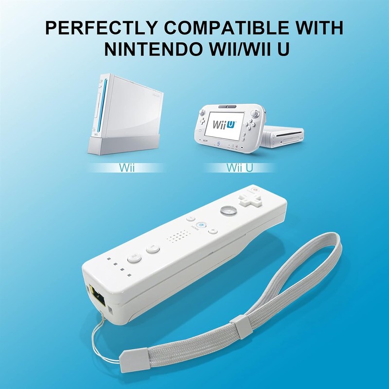 SWCTIM Wii Controller 2 Pack,Wii U Controller mit Silikonhülle und