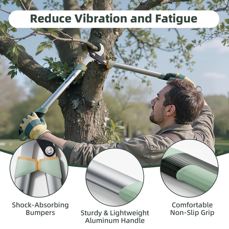 PrunePro Loppers for Tree Trimming Branch Cutter Heavy Duty Tree
