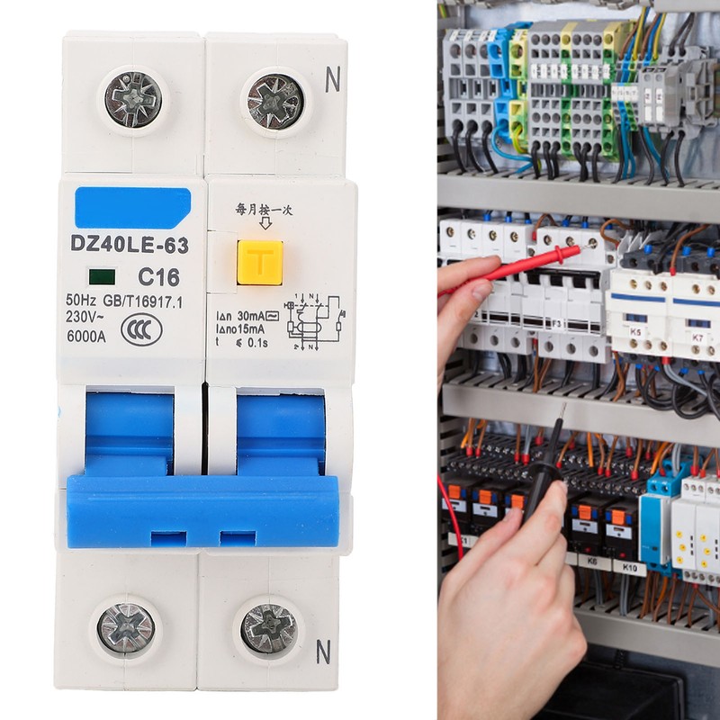 Miniature Circuit Breaker 1P Plus N Rail Mounting Double Handle